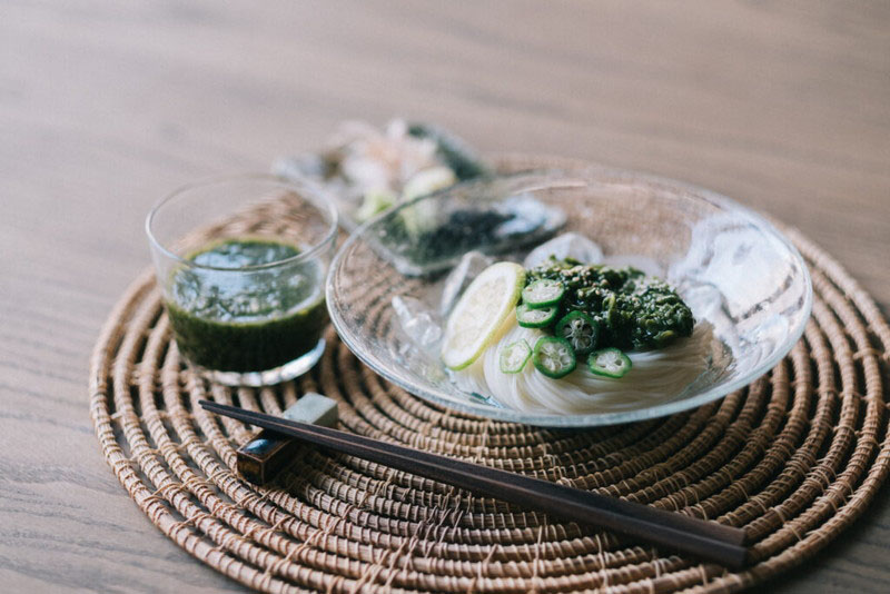 めかぶとろろそうめん